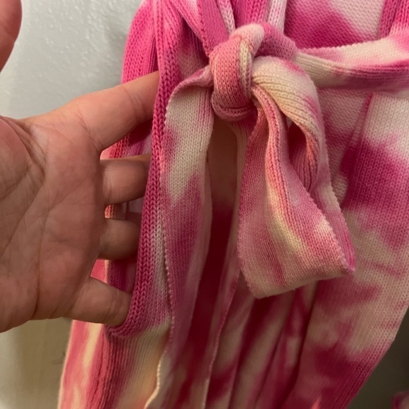 NWT SER.O.YA Gloria Cardigan Dress in White Pink Swirl Tie dye - Picture 10 of 10